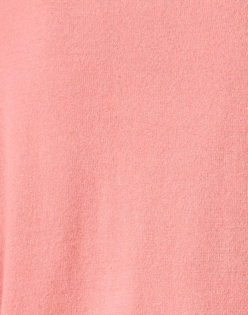 Fashionable Coral-Colored Cashmere Knit Sleeveless Vest for Transitional Seasons