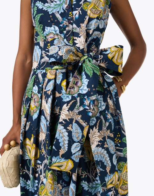 Audrey Multi - Print Indigo Women's Fashionable Dress