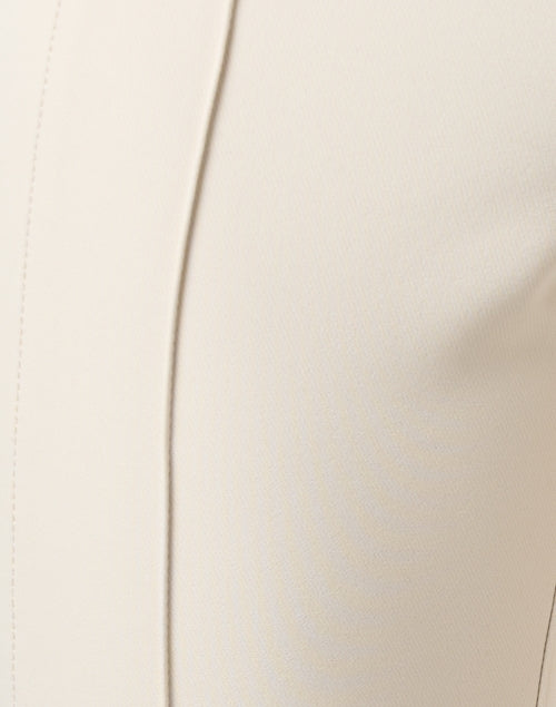 Lafayette 148 New York Gramercy Beige Stretchable Pintuck Design Business and Casual Trousers