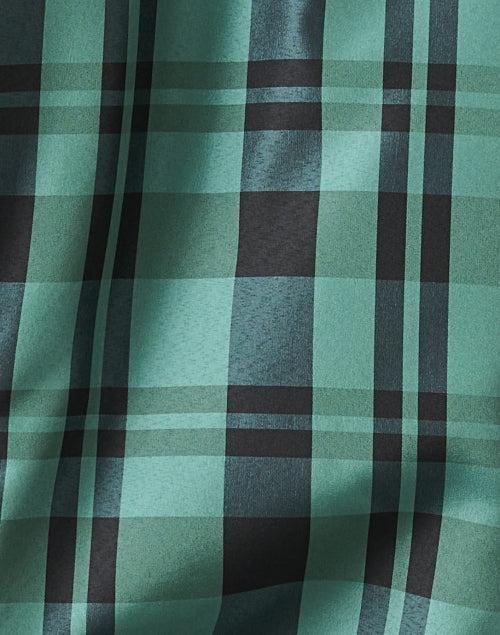 Emmy Women's Green Plaid Holiday Shirt Top