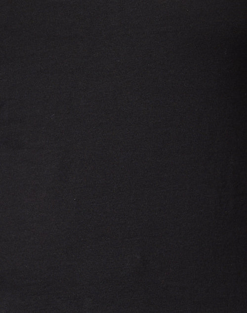 Stylish Comfortable Black Pure Cotton Short-Sleeved Crew Neck T-Shirt