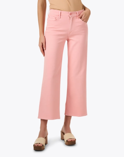 Mother's Mid Rise Relaxed Wide Leg Peach Ankle Jeans for Effortless Style