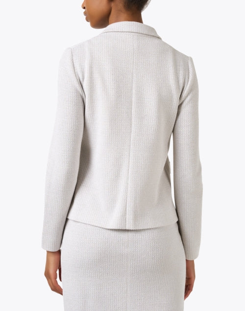 Beige Sandrine Relaxed-Fit Knit Jacket for Effortless Layering
