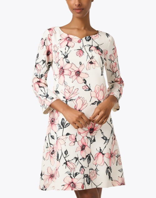 Stylish Pink Magnolia Floral Print Selma Dress for New Season