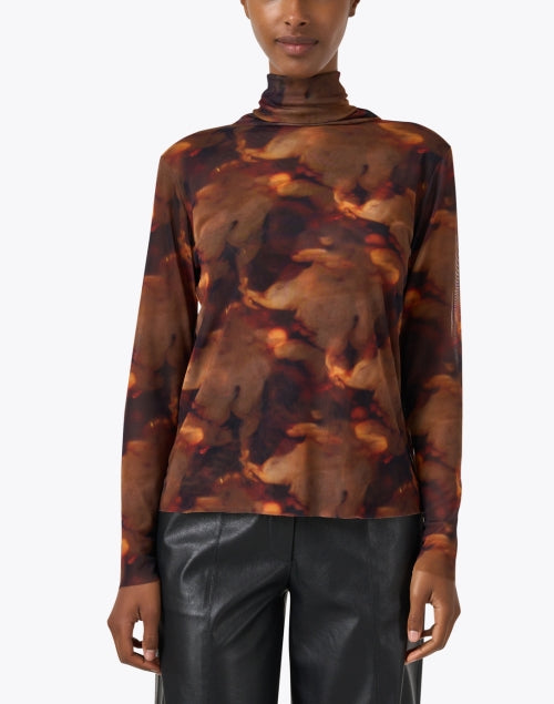 Elliott Lauren Multi - Print Fashionable Mesh Top