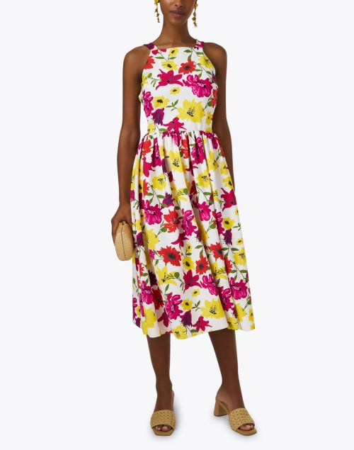 Stylish Lastemylar Dress with Multi-Floral Print for All Occasions