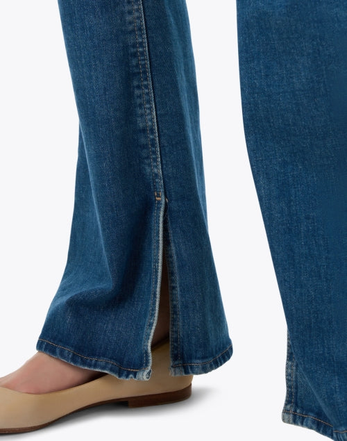 AG Women's Farrah Blue Bootcut Jeans with Split Hem Design