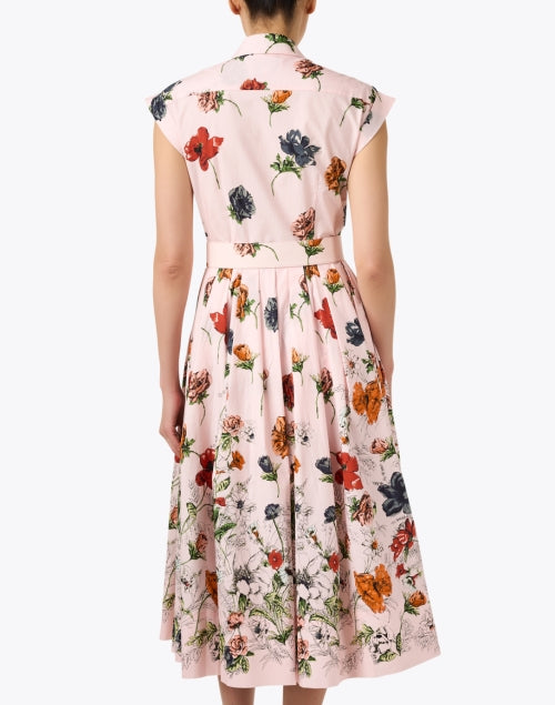 Stylish Octavia Pink Printed Cotton Women's Shirt Dress