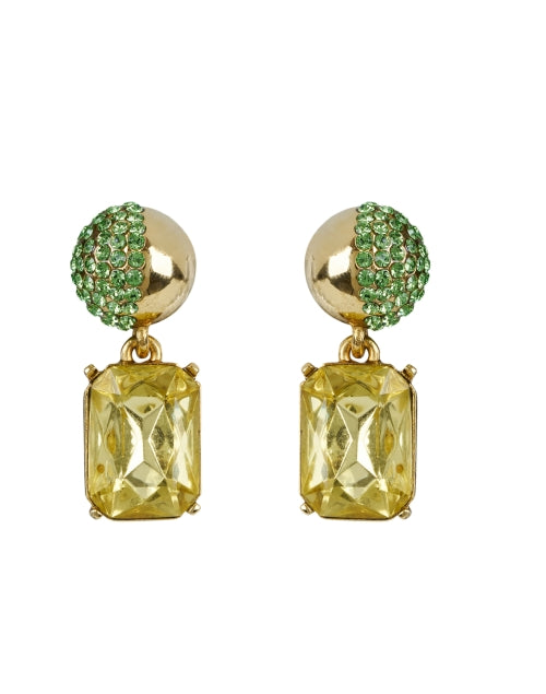 Stunning Jonquil-Style Crystal Drop Earrings by Oscar de la Renta