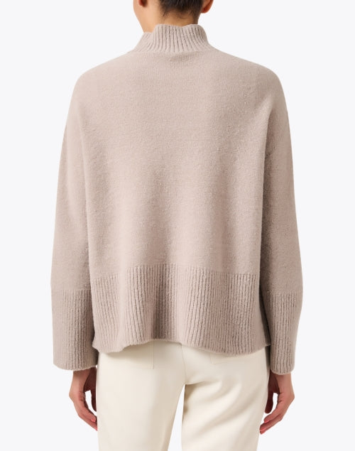Luxurious Priamo Taupe Wool-Alpaca Blend Sweater for Everyday Wear