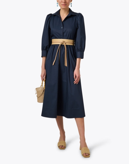 Leilani Tan Hand - Woven Genuine Leather Wrap - Around Self - Tie Belt for Fashionable Outfits