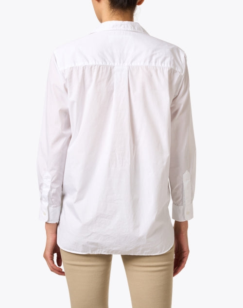 Joedy Women's Classic White Poplin Button - Down Shirt