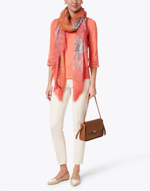 Cambio's Elegant Vanilla-Colored Technological Stretch Polyamide Blend Pants