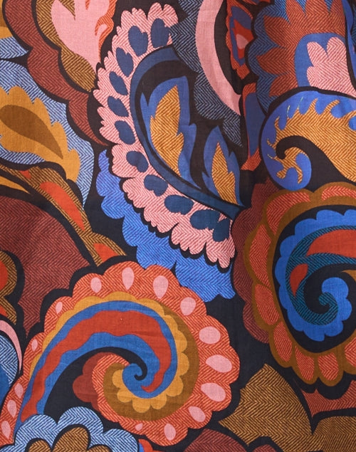 Stylish Morrisey Multi - Paisley Cotton Blouse with Balloon Sleeves