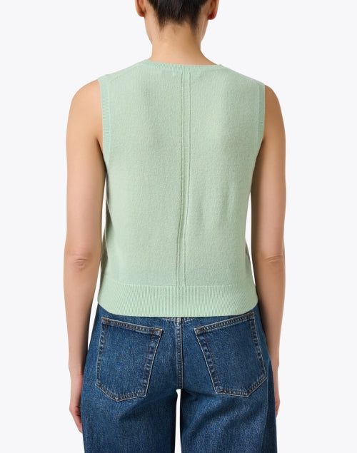 Sage Green Premium Cashmere Women's Knit Tank Top
