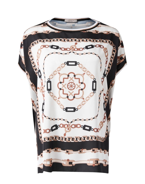 Stylish Lightweight Satin Multi - Print Scarf - Inspired Top