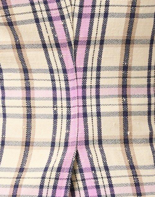 Beige Multi - Patterned Plaid Men's/Women's Blazer for the New Season