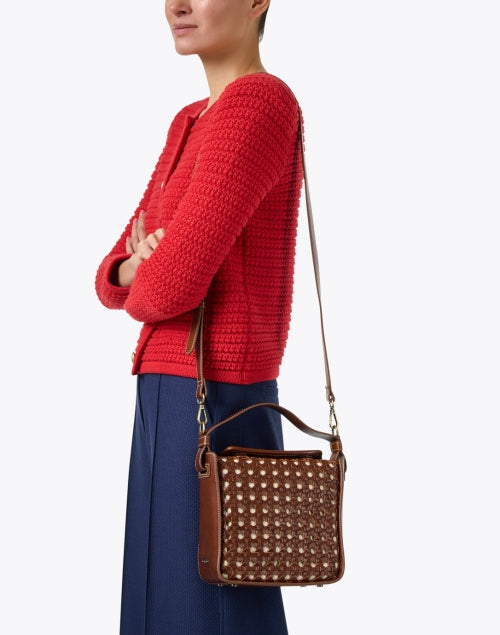Stylish Woven Leather Crossbody Bag by Rafe - Megan Brown Edition