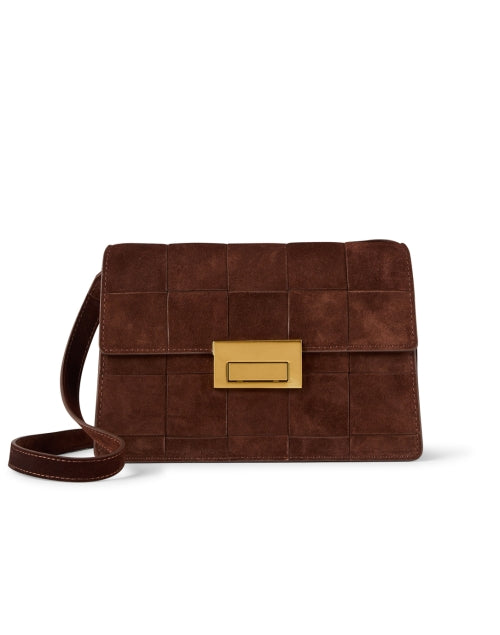 Stylish Delphine Brown Plush Suede Versatile Handbag