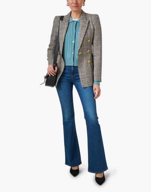 Timeless Classic Plaid Linen Men's Tailored Blazer for Weekday Wear