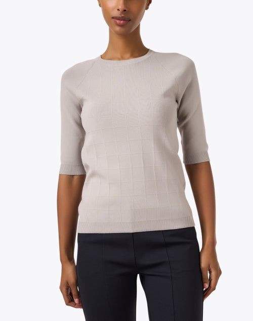 Stylish Grey Knit Nostoc Women's Top for Various Occasions