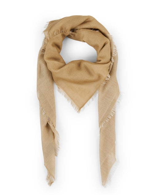 Stylish Camel Ombre Patterned Soft Cashmere Scarf