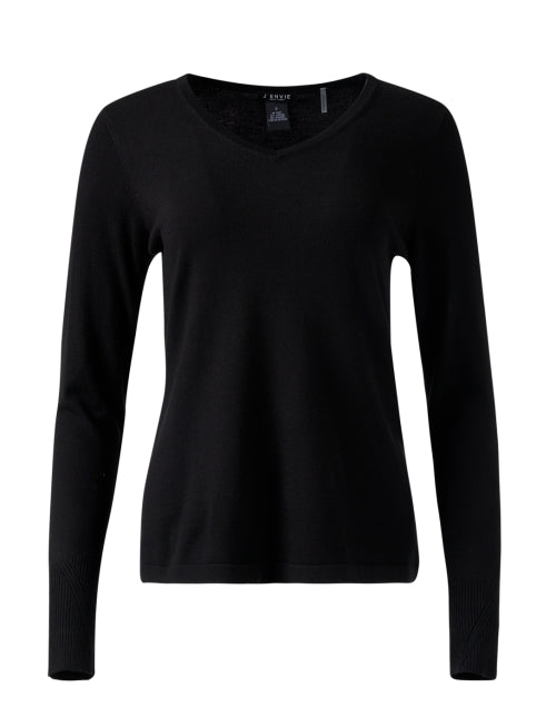 Stylish Black V-Neck Lightweight Sweater for Various Styles