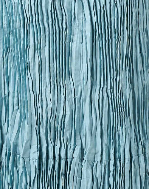Stylish Blue Dress Made from Crushed Silk
