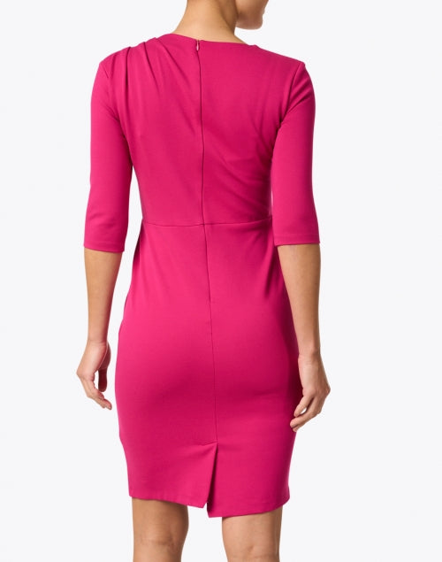 Chloe Kristyn's Bianca Fuchsia Ponte Knitted Women's Spring Dress