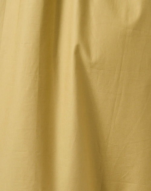 Elegant Cotton Mustard-Colored Eyelet Hem Maxi Dress for Women