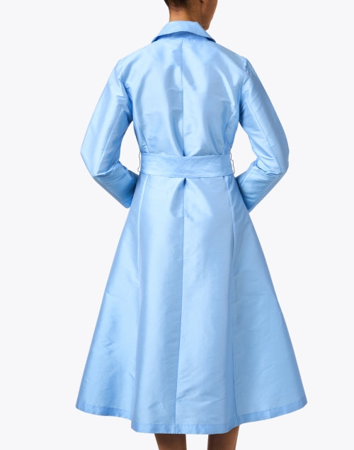 France Valentine Lucille Women's Blue Wrap Style Midi Dress