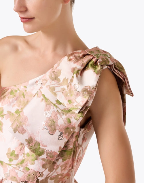 Caroline Women's Blush Pink Jacquard Evening Dress