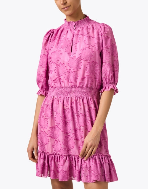 Stylish Bennett Purple Floral Chiffon Dress for New Season