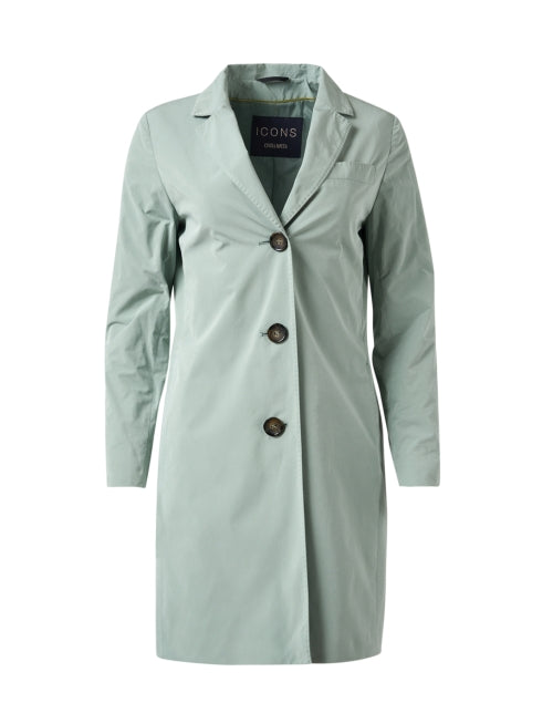 Fashionable Cinzia Rocca Icons Sage Green Tech - style Coat for Spring