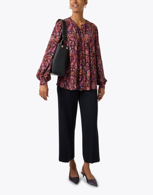 Stylish Roxanne Blouse with Multi - Paisley Patterns