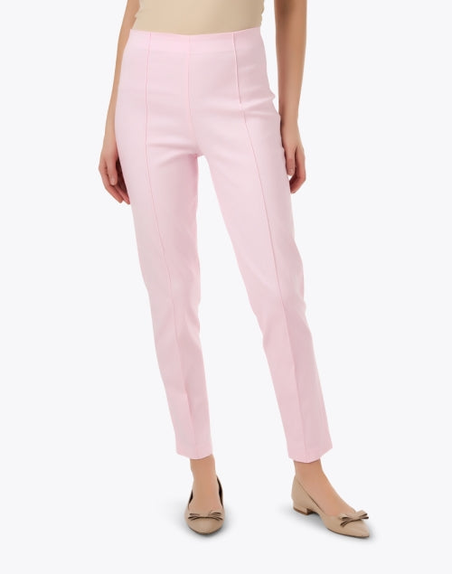Stylish Pink Pull-On Ankle-Length Pants for Modern Women