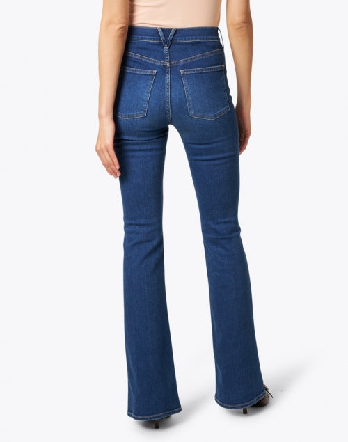 Veronica Beard Beverly Stretch High Rise Flare Blue Jeans