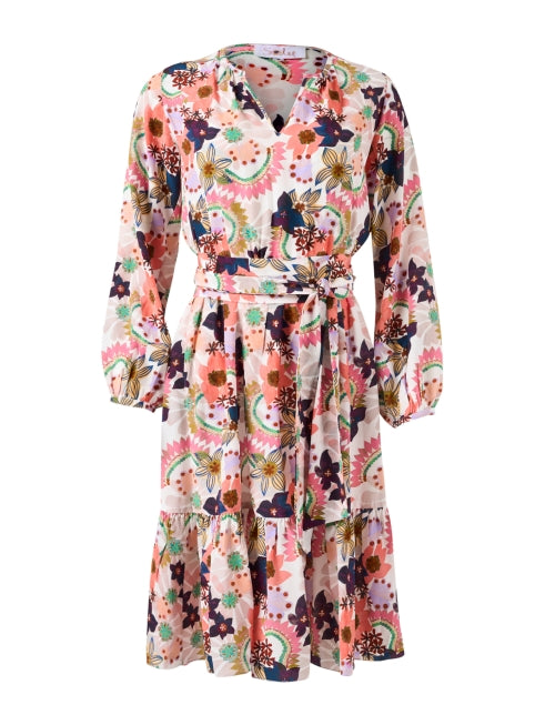 Exquisite Pauline Silk Dress with Stunning Floral Print