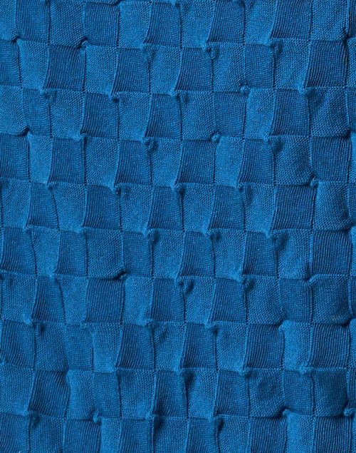 Stylish Blue Textured Cotton Sweater for Casual Wear