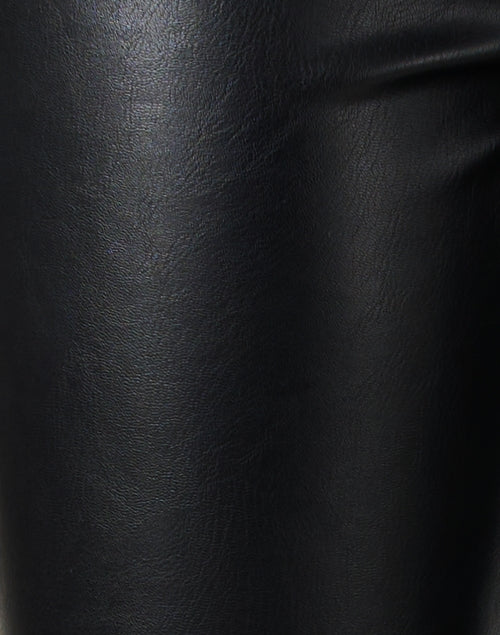 Veronica Beard's Stylish Black Faux Leather High-Rise Flare Pants