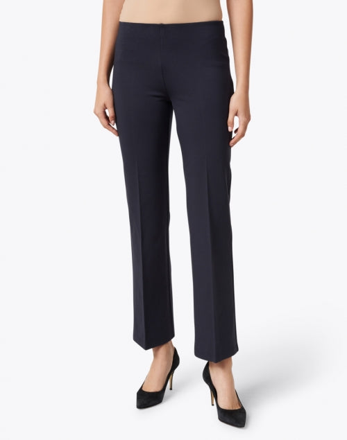 Navy Jules Paramount Knit Pull - On Wide - Leg Trousers