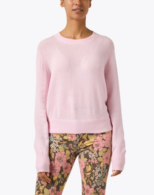 Blush Pink Luxury Cashmere Women's Sweater for Spring