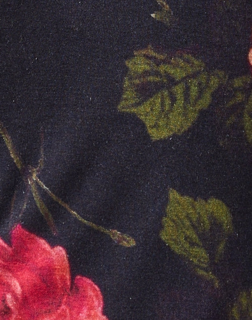 Elegant Rose - Printed Luxurious Bamboo, Cashmere & Silk Blend Sweater