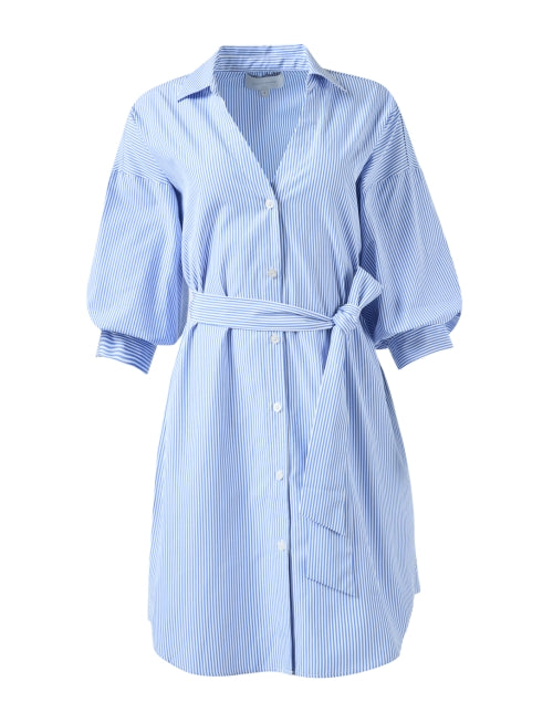 Stylish Kate Blue and White Striped Women's Mini Dress