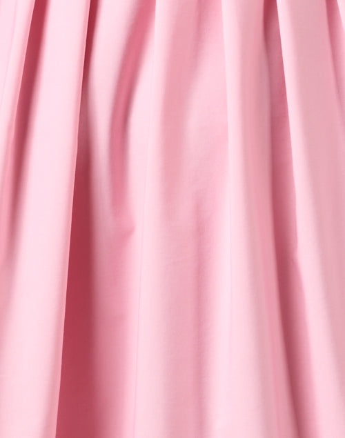 Vera Pink Cotton Blend Pleated Shirt Dress for a Polished Look