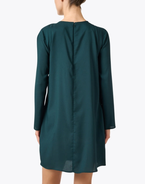 Emporio Armani's Stunning Jade Green Drape Front Women's Dress for All-Day Style