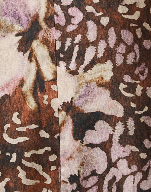 Francis Lightweight Multi - Print V - Neck Tie Blouse with Balloon Sleeves