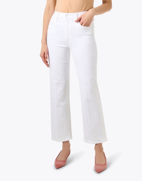 Mother's Classic Rambler White Women's Straight Leg Denim Jeans
