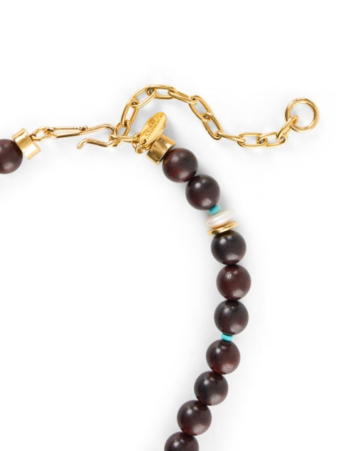 Exquisite Gaia Gold - Plated Drop Necklace with Diverse Gemstones
