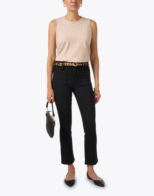 Kad Fashionable Leopard Print Leather Belt with Gold Hardware